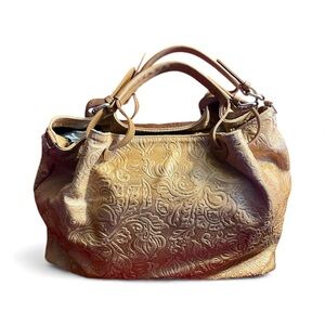 BNWT! NEW! Isadora of Florence Large Italian Leather Satchel Bag Purse